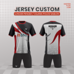 Print Jersey Custom Lengan Pendek