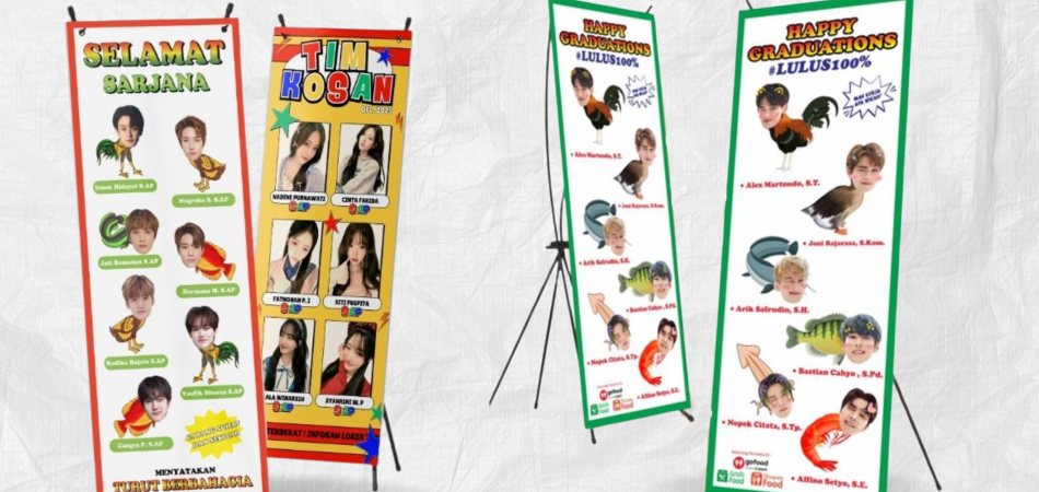 banner wisuda custom